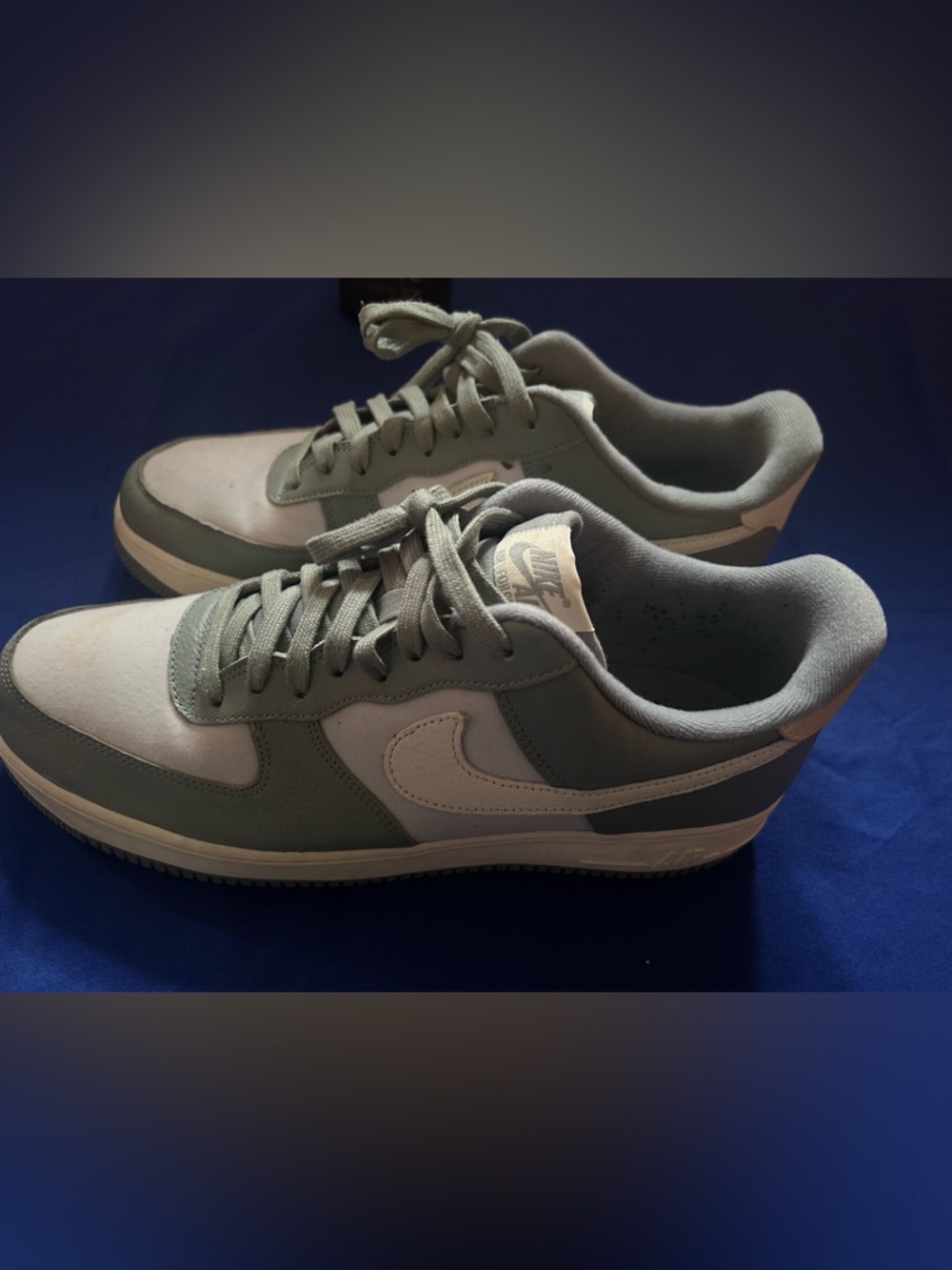 Nike Air Force 1 Low in Sage Green and White